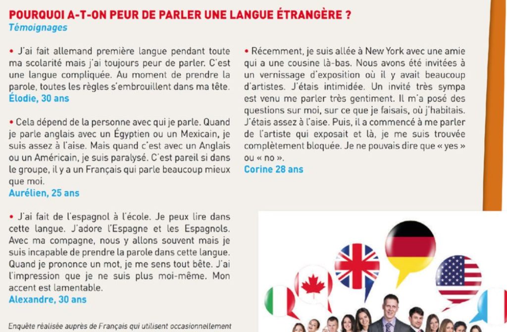 Parler une langue etrangere