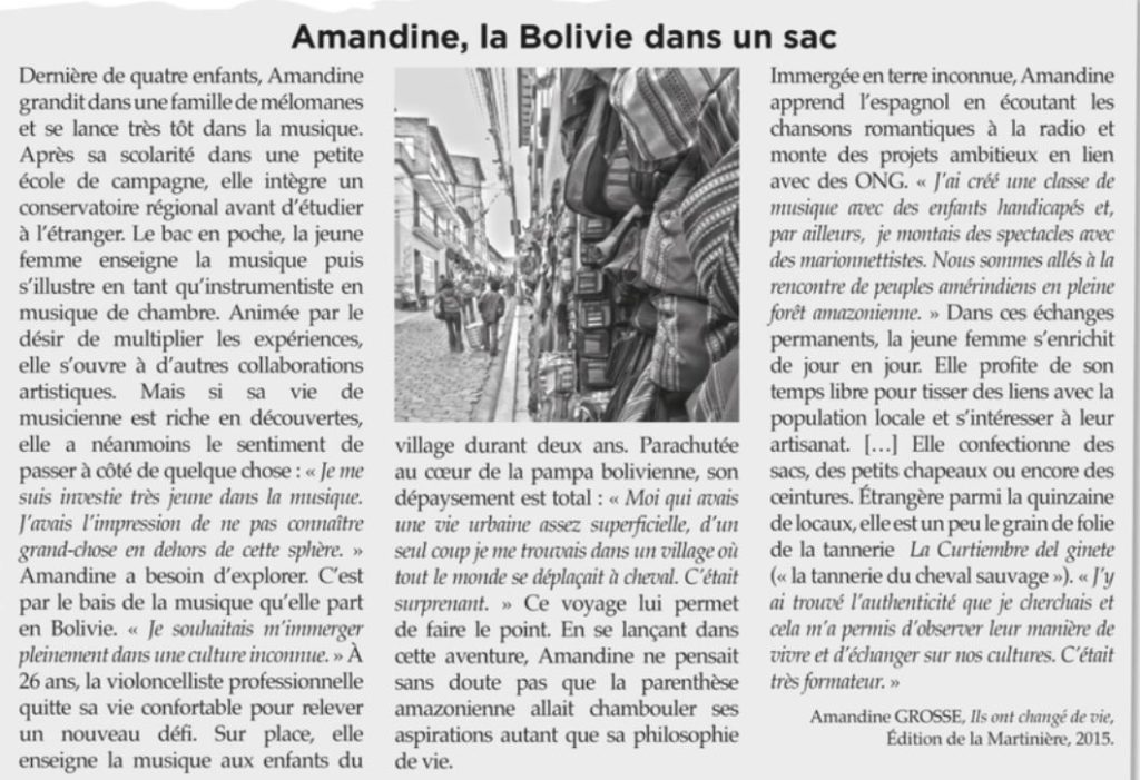 Voyage en Bolivie DELF