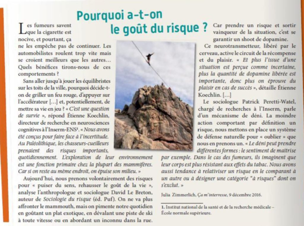 French reading comprehension B1