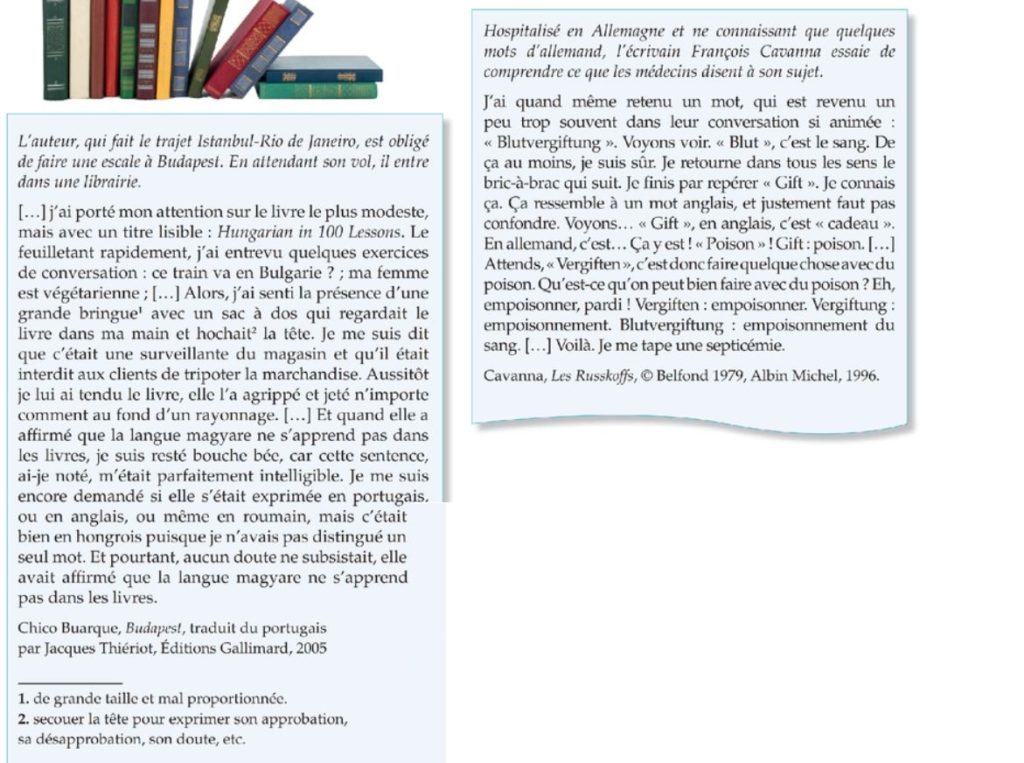 French comprehension and language issues