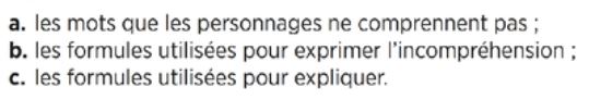 French comprehension and expressions