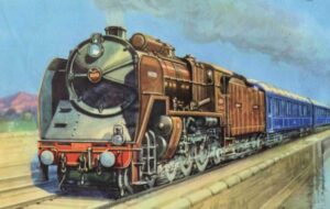 Train bleu